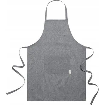 Kuchyňská zástěra BAVLNĚNÁ ZÁSTĚRA do kuchyně 100% z recyklované bavlny s kapsou