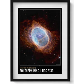 Obraz Dekorativní nástěnný obraz s grafikou Plakát motiv vesmíru fotografie NASA 50x70 cm