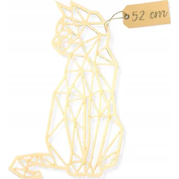 Obraz NÁSTĚNNÁ DEKORACE OBRAZ PROLAMOVANÝ VELKÝ GEOMETRICKÝ KOČKA 3D 52CM