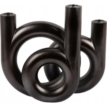 Svícen SVÍCEN ČERNÝ MODERNÍ STYLOVÝ PRO 3 SVÍČKY