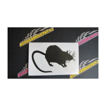 Samolepící dekorace SAMOLEPKA Krysa 002 pravá (17 - šedá) NA AUTO, NÁLEPKA, FÓLIE, POLEP, TUNING, VLASTNÍ TEXT, TISK, AUTOSAMOLEPKY.cz, POLEPY, OBRÁZEK, LOGO, SAMOLEPKY