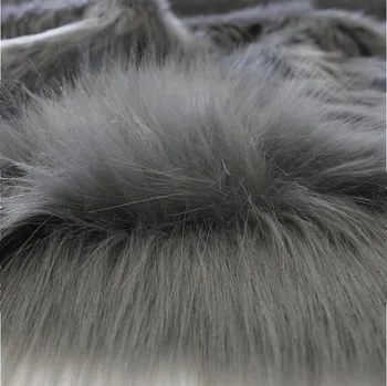 Umělá tkanina kožešina Ateks světle šedá 100% polyester 160 cm 880 g/m²