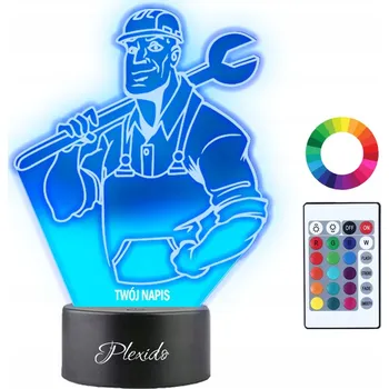 Lampička Noční lampa Plexido vícebarevná