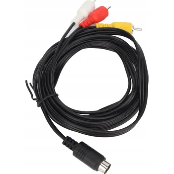 Kabel Mini DIN 9 Pin na 3 RCA samec-samec