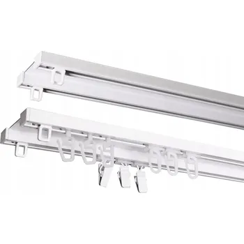 Garnýž hliníková stropní lišta dvoukolejnicová 180 cm