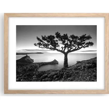 Obraz Obraz plakát v rámu světlý dub do obýváku 40x30 krajina foto na zeď