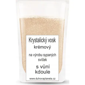 Výroba svíčky Krystalický vosk s vůní kdoule krémový, Hmotnost: 250 g dřevěný knot