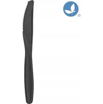 Jednorázové nádobí Nože z pecek avokáda černé 18 cm 200 ks