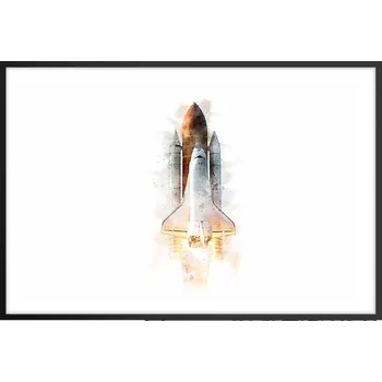 Obraz Obraz plakát v černém rámu do obýváku 91x61 kosmos foto plakáty na zeď