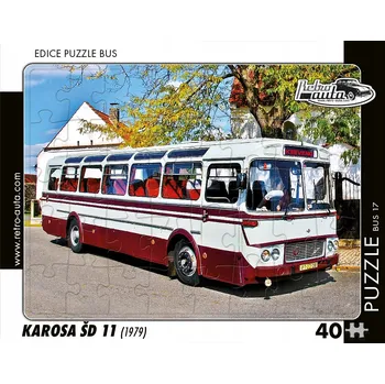 Puzzle Puzzle KB Barko sro 40 dílků Puzzle BUS 17 - KAROSA ŠD 11 (1979) 40 kusů