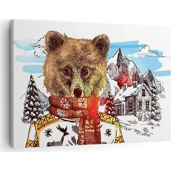 Obraz Obraz na plátně do obýváku, ložnice 70x50 abstrakce foto obrazy na zeď