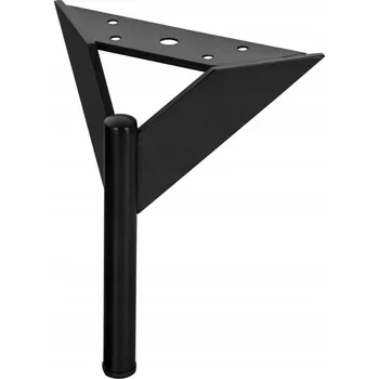 Nábytkové kování Nábytková noha / patka k posteli, pohovce, loft ČERNÁ MATNÁ H180 odolná SL036