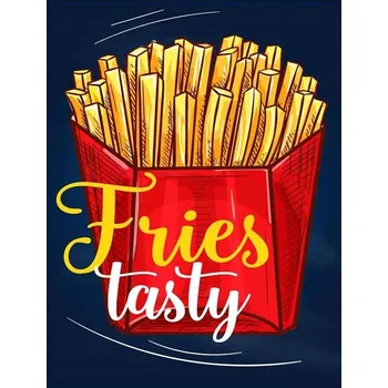 Obraz Cedule Restaurant Menu 2 - Fries Tasty