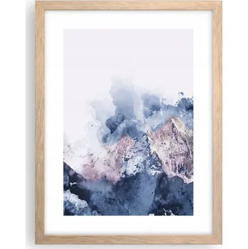 Obraz Obraz plakát v rámu světlý dub do obýváku 30x40 abstrakce plakáty na zeď