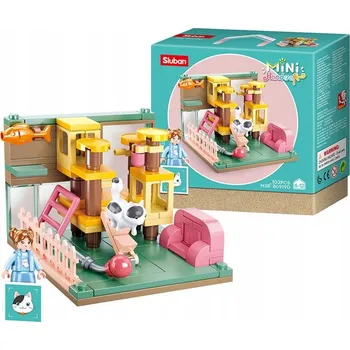 ostatní stavebnice Stavební stavebnice pro kočičí domky Sluban 103 dílů