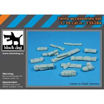 Plastikový model Blackdog 1/35 Tents accessories set