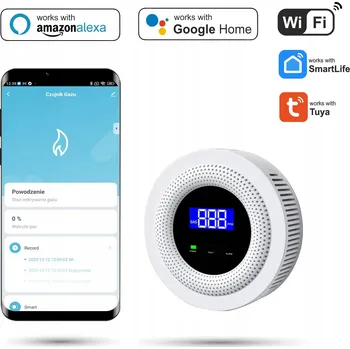 Bezpečnostní detektor Detektor Plynu WiFi Tuya