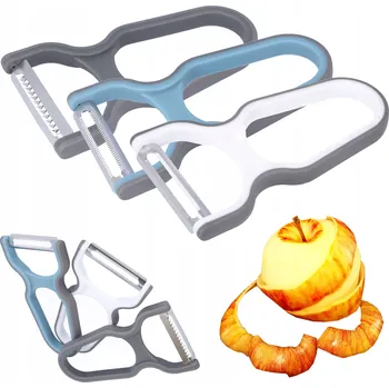 Kuchyňská škrabka Sada 3 ostrých ks škrabek ocel brambory na loupání zeleniny a jablek