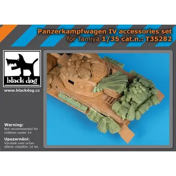 Plastikový model Blackdog 1/35 panzerkampfwagen IV accessories set (Tamiya)