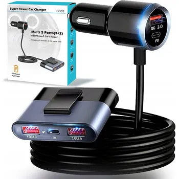 Nabíječka automobilová , USB typ C Raltek 3000 mA