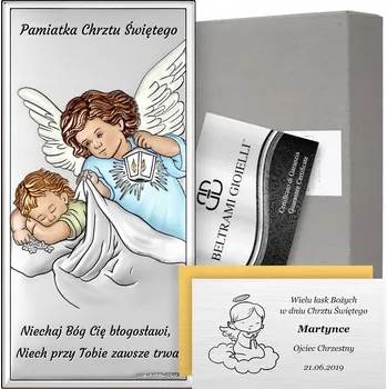 Obraz Obrázek Beltrami andílek 10 x 5 cm stříbrný