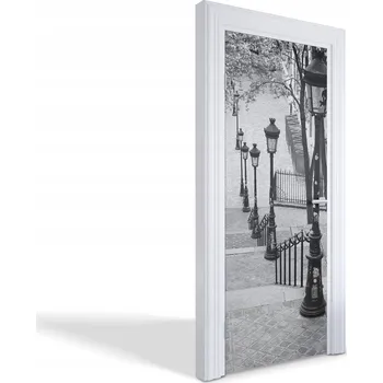 Fototapeta Samolepící nálepka na dveře skříně Schody Montmartre 75x205 cm