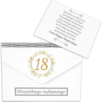 Obálka OBÁLKA K 18. NAROZENINÁM KRABIČKA NA PENÍZE DÁREK VTIPNÉ