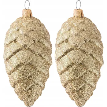 Vánoce ZLATÉ VÁNOČNÍ VÁNOČNÍ BAŇKY nerozbitné OZDOBY NA STROMEČEK šiška