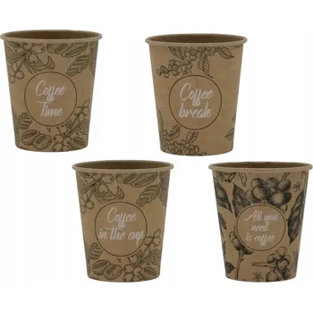 Jednorázové nádobí VŠE, CO POTŘEBUJETE, kraftové Papírové kelímky 250ml 100ks kram