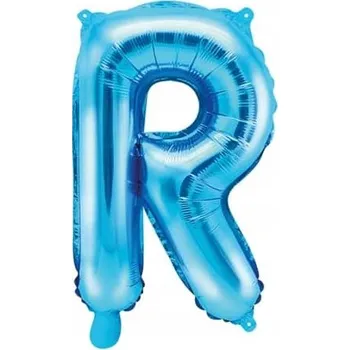 Balónek Fóliový balónek 35 cm, Písmeno R modré, narozeniny