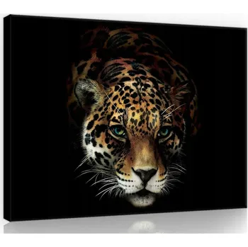 Obraz OBRAZ NA PLÁTNĚ CANVAS 80x60 JAGUÁR KOČKA PŘÍRODA