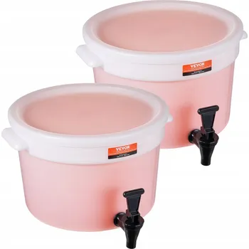 Dávkovač nápoje VEVOR Dávkovač nápojů Plast bez podstavce 11L 2 ks s kohoutkem a víkem