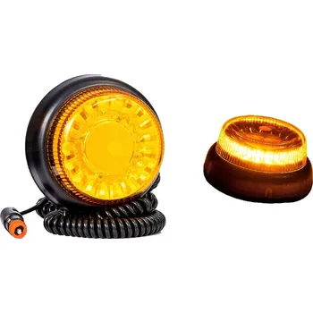 Maják LED výstražný maják, blikající, s magnet, IP68, 3 metry kabelu do zapalovače