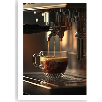 Obraz Plakát bez rámu do obývacího pokoje ložnice 50x70 káva moderní módní obraz