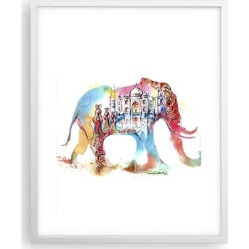 Obraz Obraz plakát na zeď v bílém rámu 40x50 abstrakce plakáty do obýváku