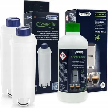 Příslušenství pro přípravu kávy 2x filtr do kávovaru Delonghi DLSC002 + odvápňovač EcoDecalk 500 ml