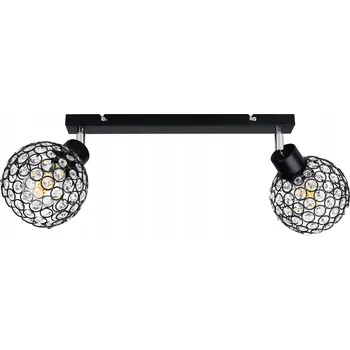 Závěsné svítidlo LED-ONE Drátěné s křišťály, 2 světelné body E27