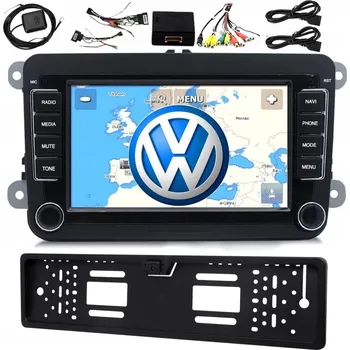 Autorádio 2DIN AUTORÁDIO S 7" DISPLEJEM NAVIGACE VW PASSAT CADDY ŠKODA ANDROID USB