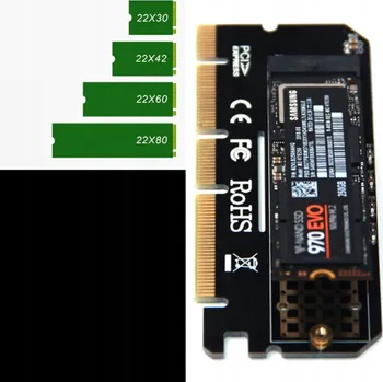 Pevný disk SSD disk Pci-e x4 x8 x16 SSD m.2 NVMe 0 M.2 PCIe
