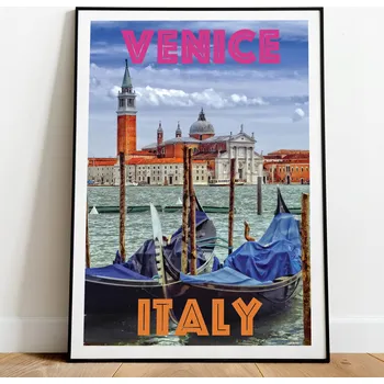 Obraz Cestovní Plakát Benátky Itálie Plakát bez rámu 50 x 70 cm