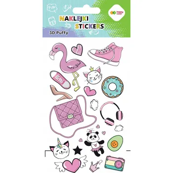 samolepka Nafouklé Samolepky - Funky Pink Happy Color