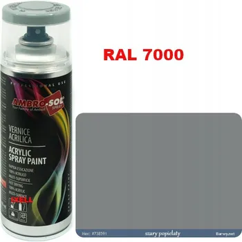 Barva ve spreji RAL 7000 AKRYLOVÝ LAK ve spreji šedý LESK 1233