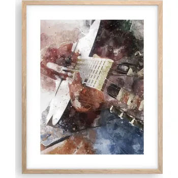 Obraz Obraz plakát na zeď v rámu světlý dub 40x50 abstrakce plakáty do obývacího pokoje