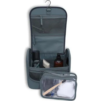 Stackers, Panská kosmetická taška Hanging Washbag Blue Canvas | modrá 76408
