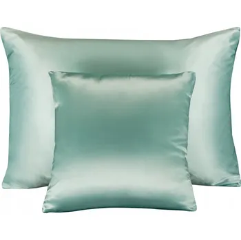Povlak na dekorativní polštářek 100% hedvábný povlak na polštář 50x70 Polštář Povlečení Mint mátová barva