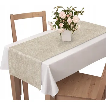 ubrus BĚHOUN NA STŮL 40X110 VZOR SVĚTLE BÉŽOVÝ