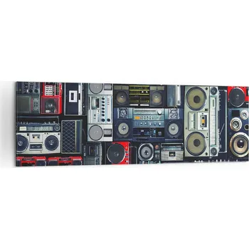 Obraz Velký obraz do obýváku 160x50 magnetofon moderní na plátně obrazy