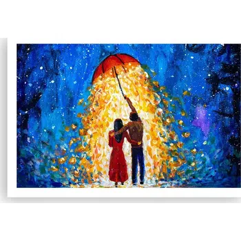 Obraz Obraz plakát do obýváku ložnice 91x61 romantická fotka na zeď bez rámu