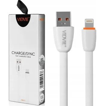 Datový kabel Kabel VIDVIE USB - Apple Lightning 1 m bílý