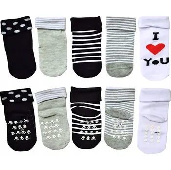 Ponožky kojenecké bavlněné DĚTSKÉ teplé velikost 17-20 ABS x 15